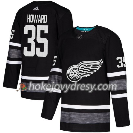 Pánské Hokejový Dres Detroit Red Wings Jimmy Howard 35 Černá 2019 NHL All-Star Adidas Authentic
